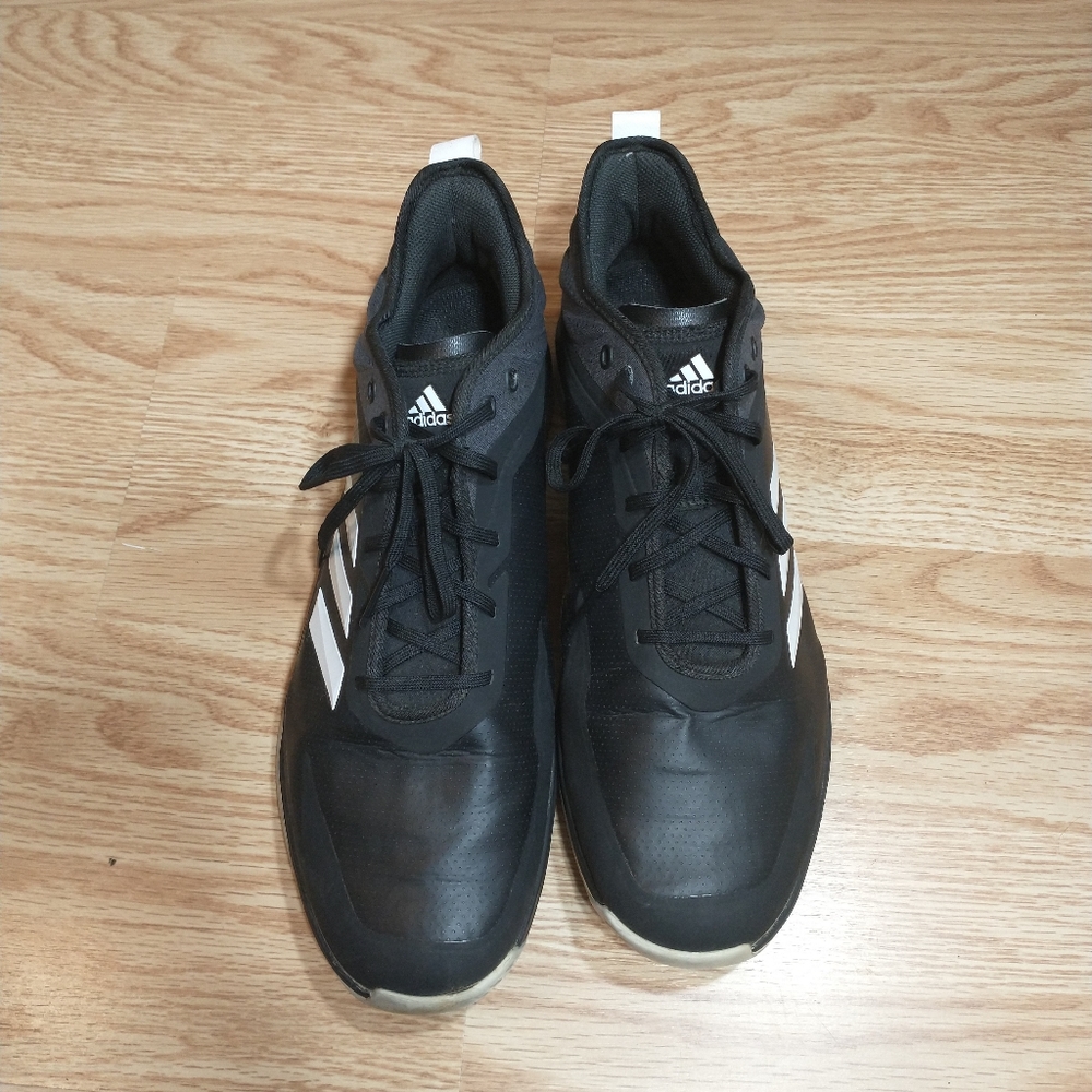 Adidas Men's Speed Trainer  Baseball Shoe Size Men 14 Black White CG5144